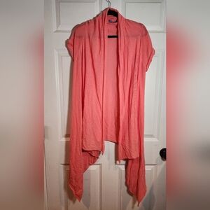 Vivienne Tam Petite Coral Draped Cardigan Sweater Large